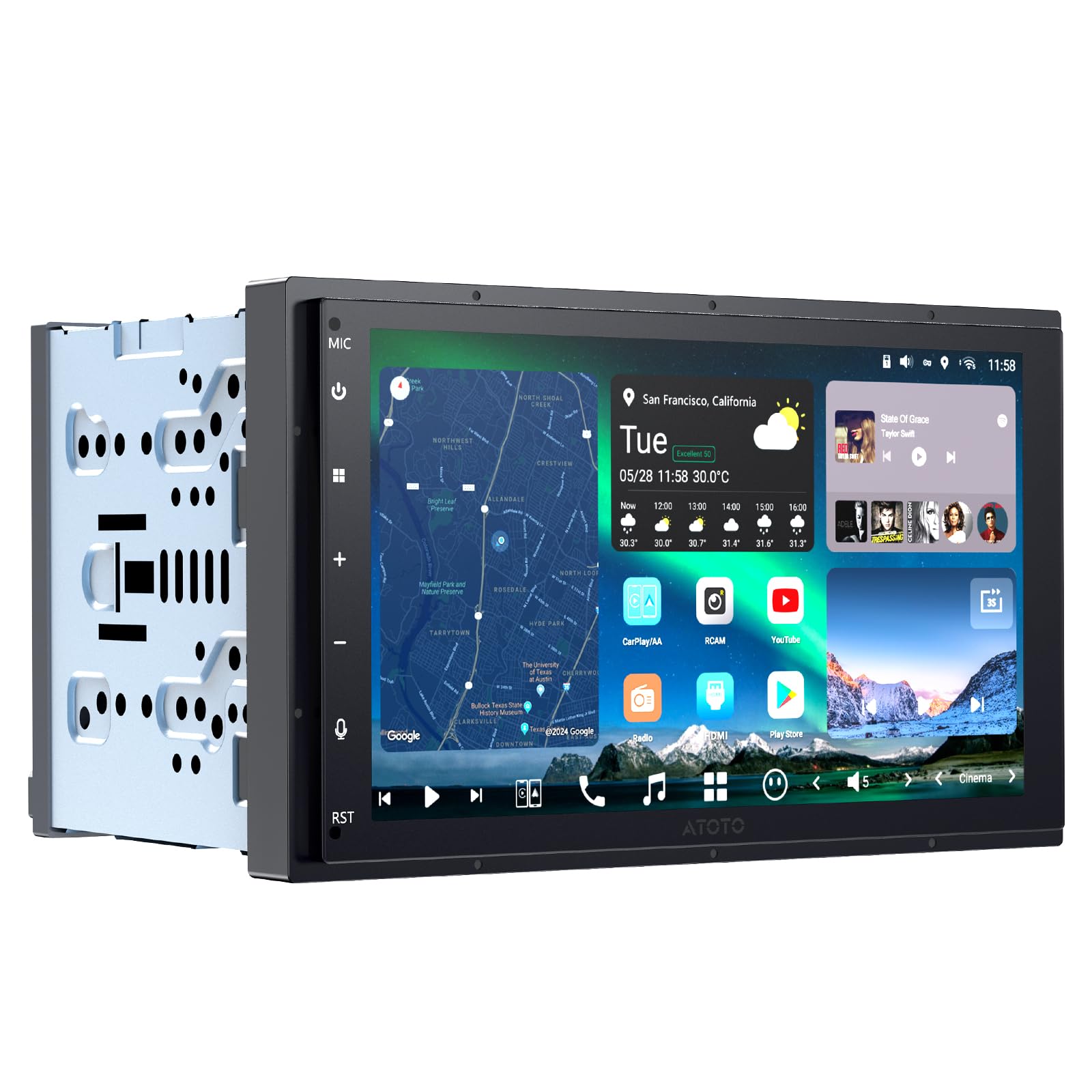 【新品】ATOTOZONE A5 Lite 7インチカーナビ Android Amazon.co.jp: ATOTOZONE A5L Android 2DIN ディスプレイ